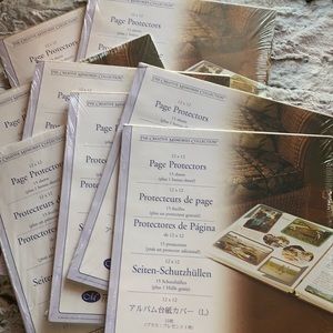 New Creative Memories 12x12 page protectors 8pks